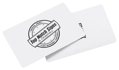 Swish White Metal Card